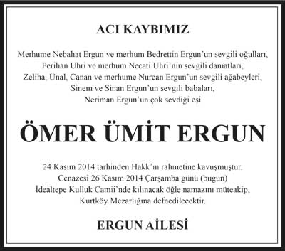 vefat ilanı